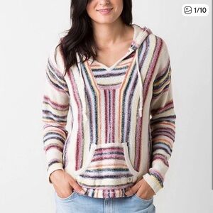 Billabong Striped Baja Hoodie Sz S